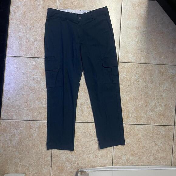 Mens Dickies Cargo Pants Straight‎ Leg Casual Trousers Workwear Black - Picture 1 of 1